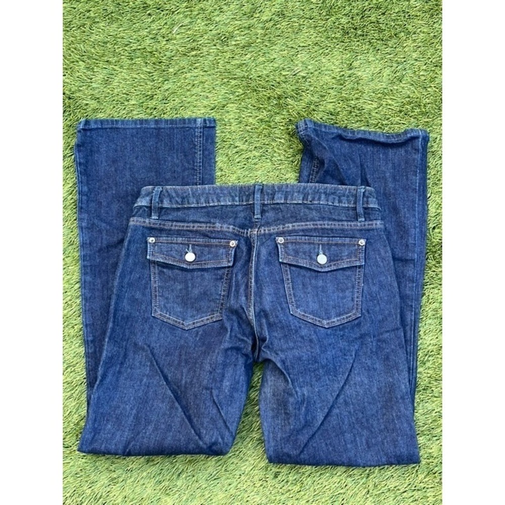 Banana Republic Womens Dark Wash Straight Leg Jeans Indigo Blue Size 10R - Picture 3 of 3